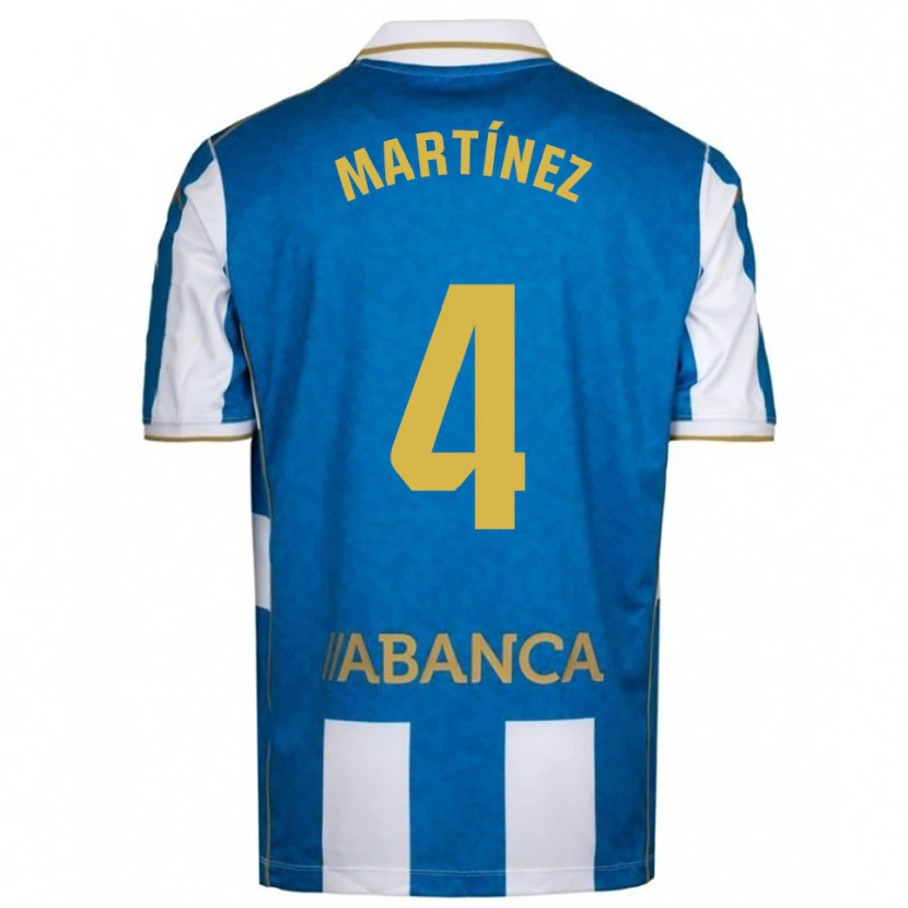 Danxen Damen Pablo Martínez #4 Weiß Blau Heimtrikot Trikot 2025/26 T-Shirt Österreich
