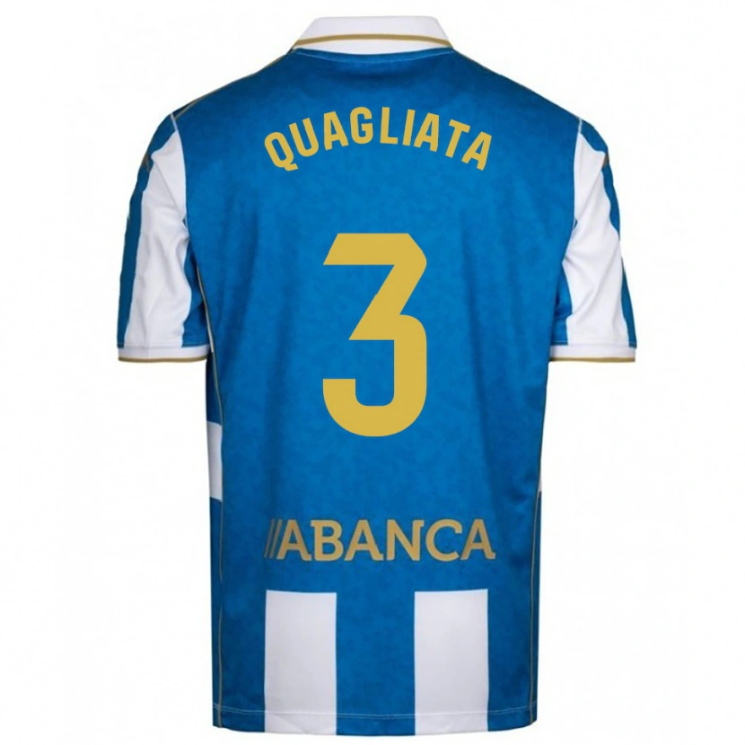 Danxen Damen Giacomo Quagliata #3 Weiß Blau Heimtrikot Trikot 2025/26 T-Shirt Österreich