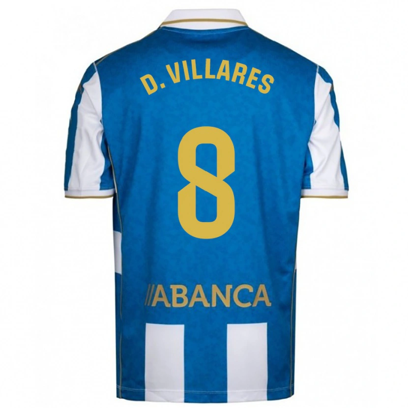 Danxen Damen Diego Villares #8 Weiß Blau Heimtrikot Trikot 2025/26 T-Shirt Österreich