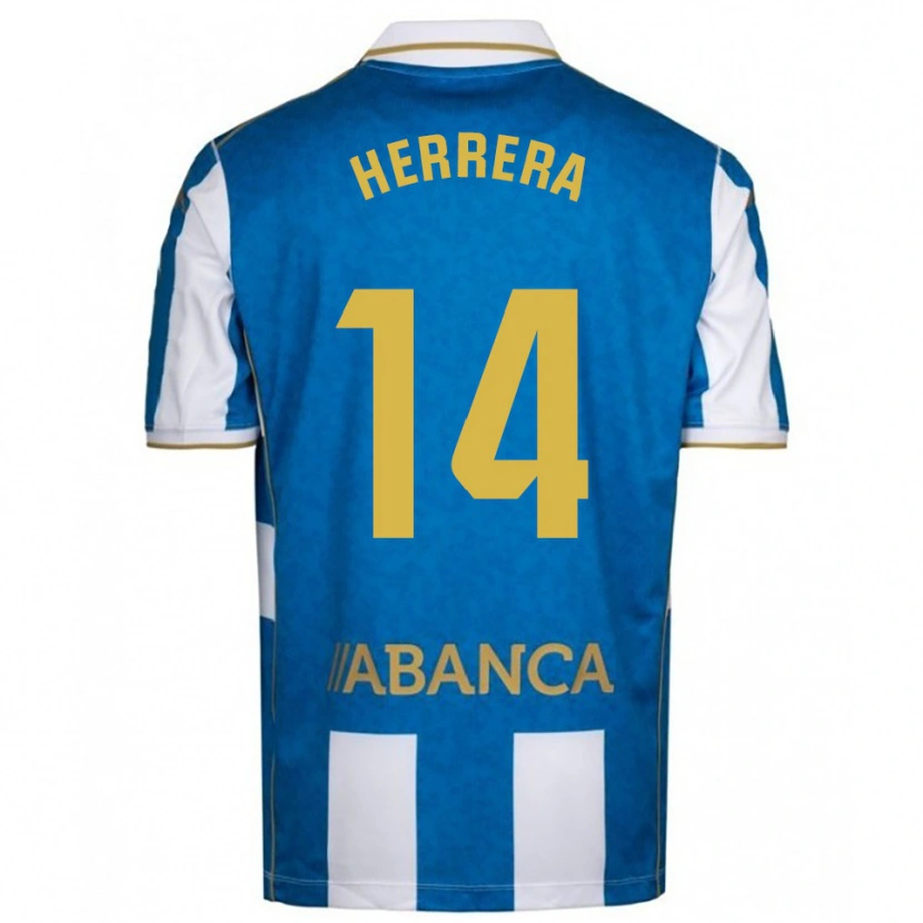 Danxen Damen Cristian Herrera #14 Weiß Blau Heimtrikot Trikot 2025/26 T-Shirt Österreich