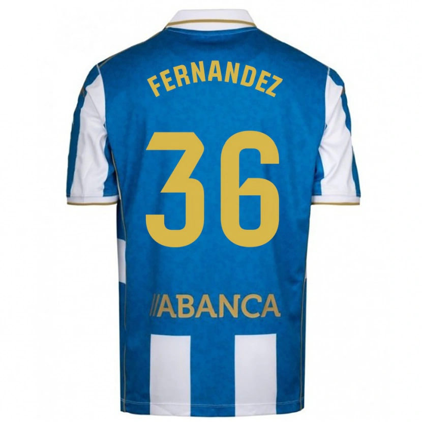 Danxen Damen Rubén Fernández #36 Weiß Blau Heimtrikot Trikot 2025/26 T-Shirt Österreich