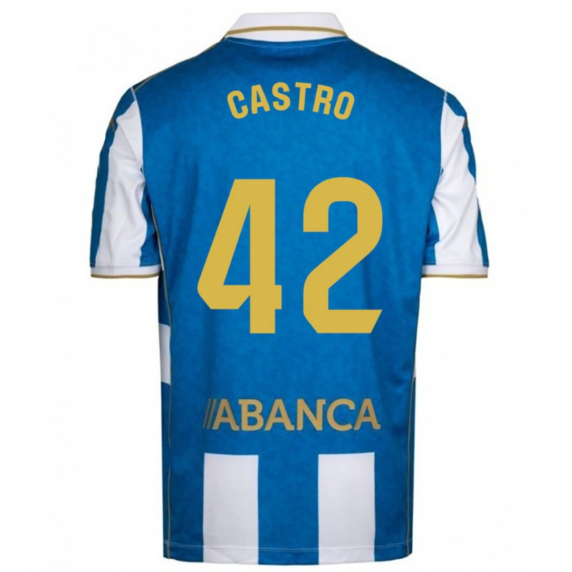 Danxen Damen Lucas Castro #42 Weiß Blau Heimtrikot Trikot 2025/26 T-Shirt Österreich