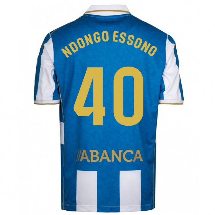 Danxen Damen Rodrigue Essono #40 Weiß Blau Heimtrikot Trikot 2025/26 T-Shirt Österreich