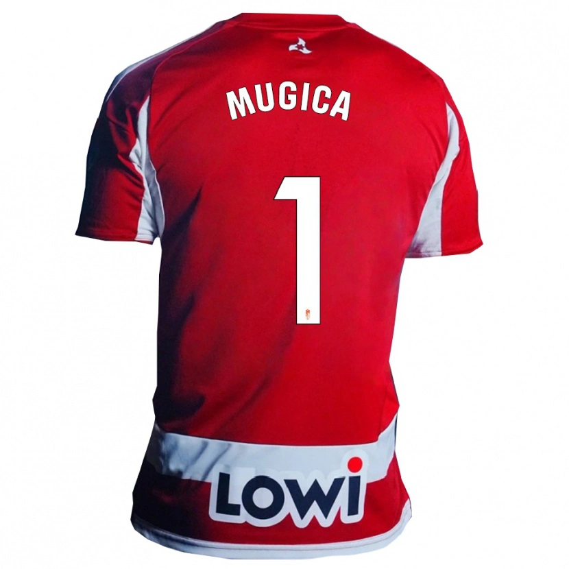 Danxen Damen Juan Múgica #1 Rot Weiß Heimtrikot Trikot 2025/26 T-Shirt Österreich