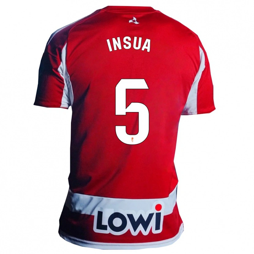 Danxen Damen Pablo Insua #5 Rot Weiß Heimtrikot Trikot 2025/26 T-Shirt Österreich