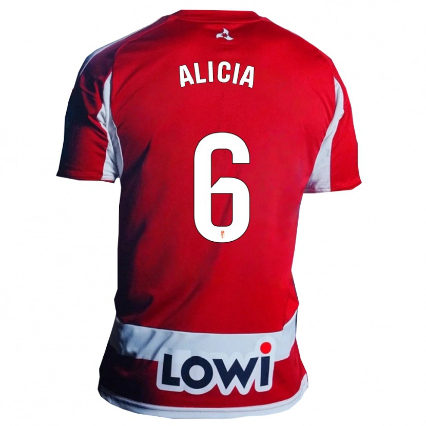 Danxen Damen Alicia #6 Rot Weiß Heimtrikot Trikot 2025/26 T-Shirt Österreich