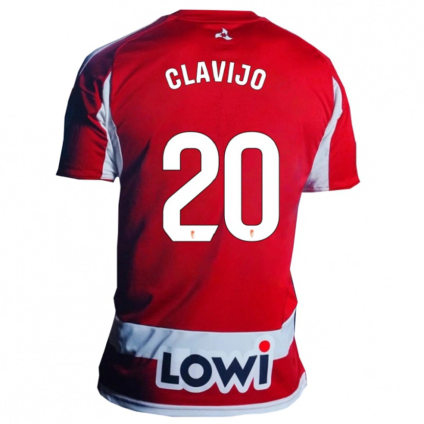 Danxen Damen Dani Clavijo #20 Rot Weiß Heimtrikot Trikot 2025/26 T-Shirt Österreich