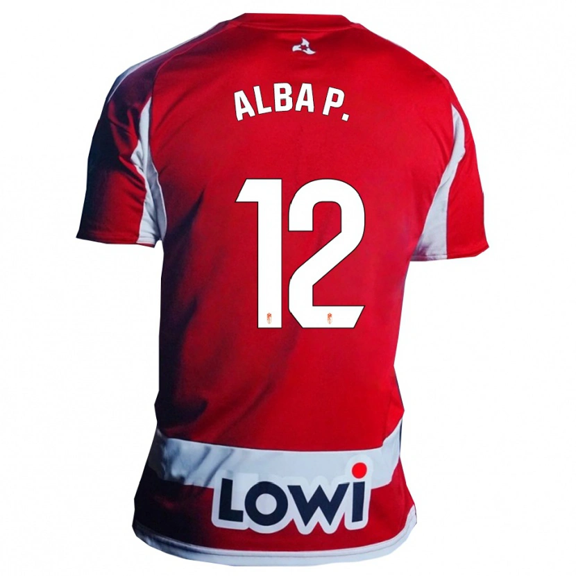 Danxen Damen Alba Pérez Manrique #12 Rot Weiß Heimtrikot Trikot 2025/26 T-Shirt Österreich