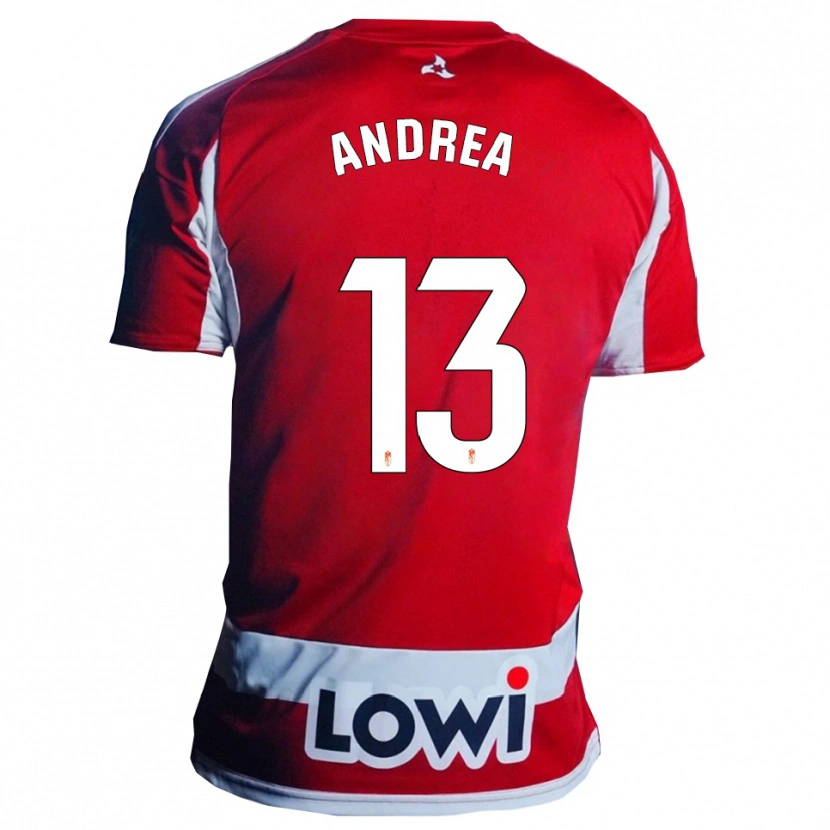 Danxen Damen Andrea Romero Burgos #13 Rot Weiß Heimtrikot Trikot 2025/26 T-Shirt Österreich