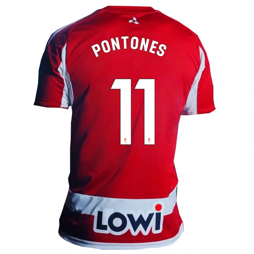 Danxen Damen Juan Carlos Pontones #11 Rot Weiß Heimtrikot Trikot 2025/26 T-Shirt Österreich