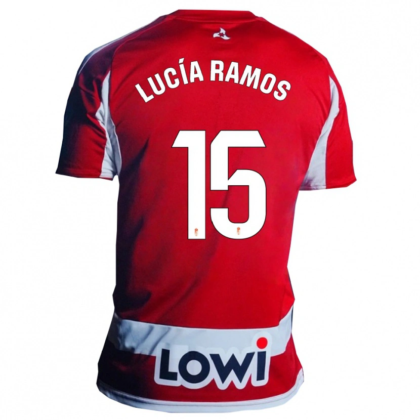 Danxen Damen Lucía Ramos Narvaez #15 Rot Weiß Heimtrikot Trikot 2025/26 T-Shirt Österreich