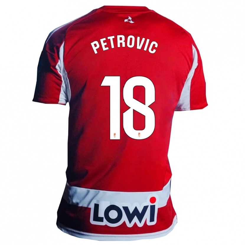 Danxen Damen Njegos Petrovic #18 Rot Weiß Heimtrikot Trikot 2025/26 T-Shirt Österreich