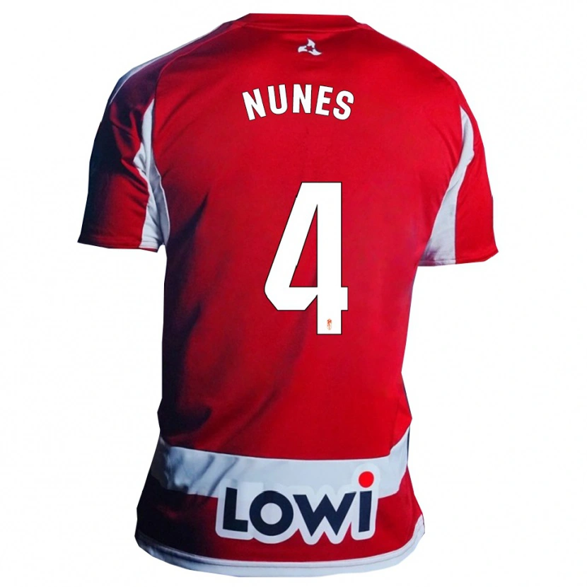 Danxen Damen David Nunes #4 Rot Weiß Heimtrikot Trikot 2025/26 T-Shirt Österreich