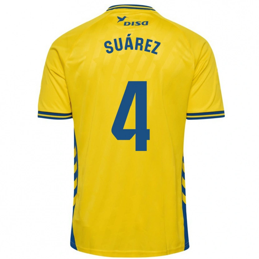 Danxen Damen Álex Suárez #4 Gelb Blau Heimtrikot Trikot 2025/26 T-Shirt Österreich
