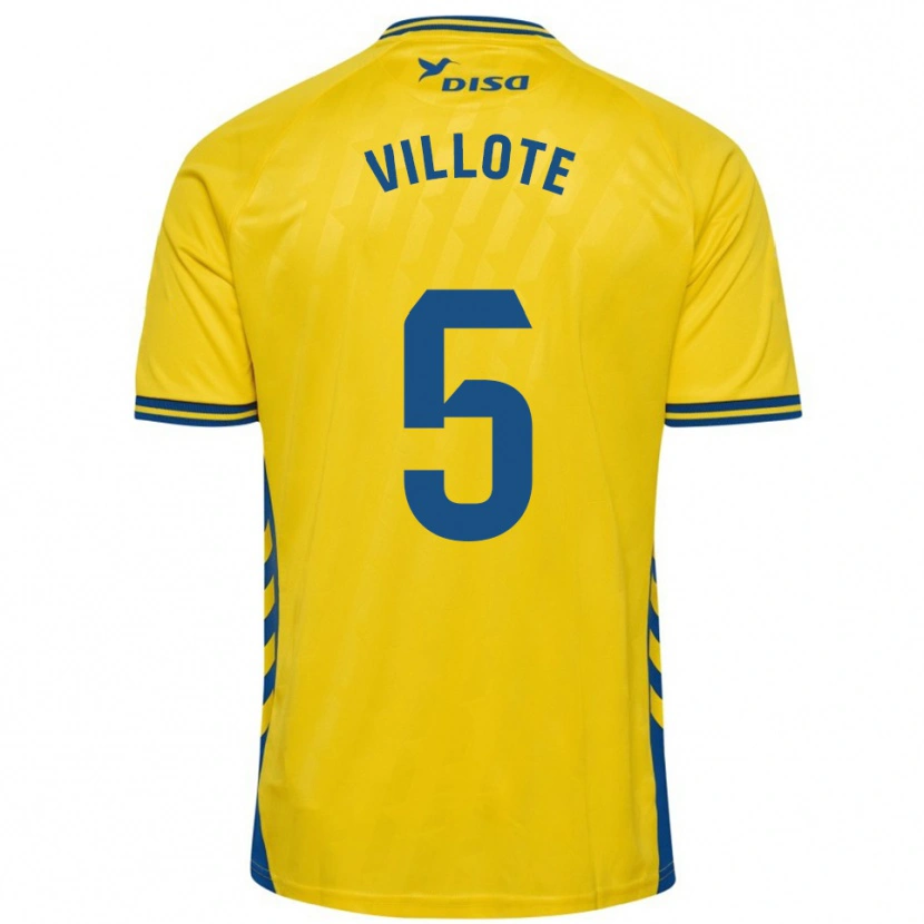 Danxen Damen Víctor Villote #5 Gelb Blau Heimtrikot Trikot 2025/26 T-Shirt Österreich