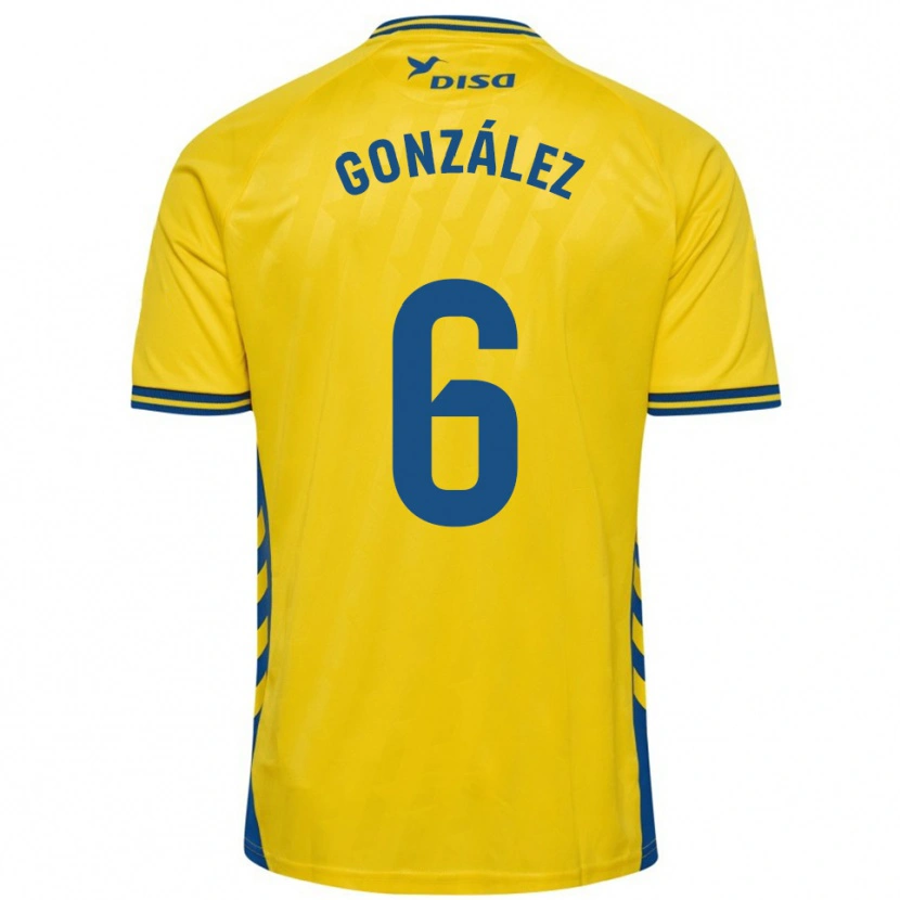 Danxen Damen Fabio González #6 Gelb Blau Heimtrikot Trikot 2025/26 T-Shirt Österreich