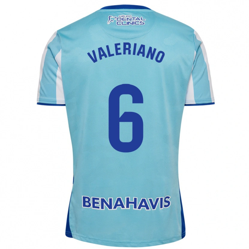 Danxen Damen Nerea Valeriano Martínez #6 Himmelblau Weiß Heimtrikot Trikot 2025/26 T-Shirt Österreich