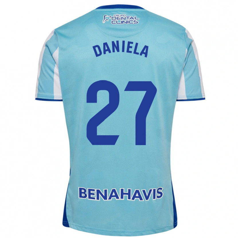 Danxen Damen Daniela Sáenz Parra #27 Himmelblau Weiß Heimtrikot Trikot 2025/26 T-Shirt Österreich