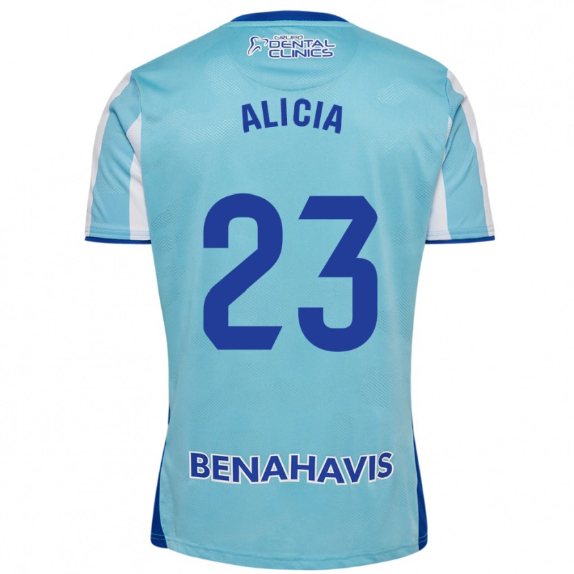 Danxen Damen Alicia Martínez Quiles #23 Himmelblau Weiß Heimtrikot Trikot 2025/26 T-Shirt Österreich