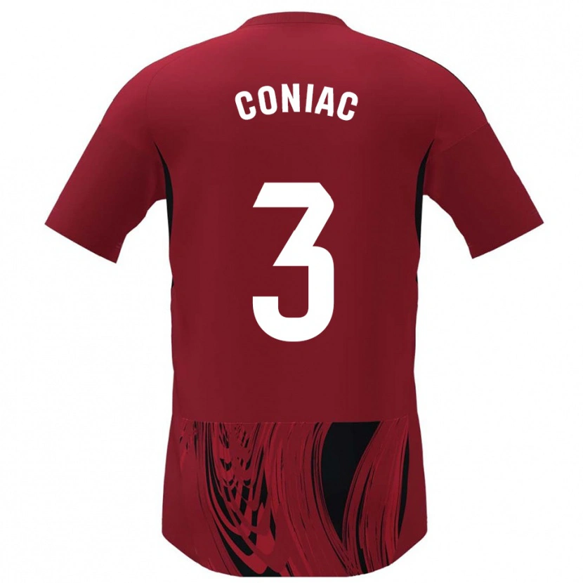 Danxen Damen Edu Coniac #3 Rot Schwarz Heimtrikot Trikot 2025/26 T-Shirt Österreich