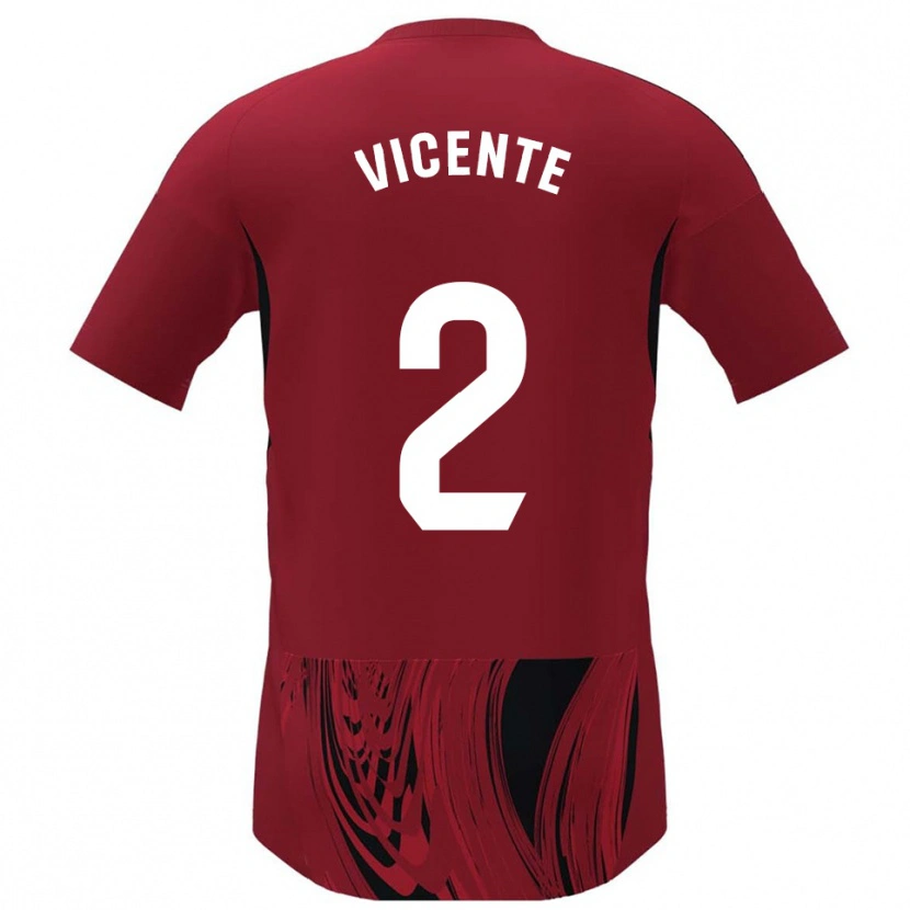 Danxen Damen David Vicente #2 Rot Schwarz Heimtrikot Trikot 2025/26 T-Shirt Österreich