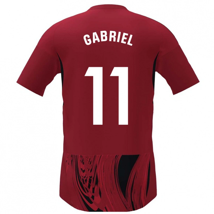 Danxen Damen Sergio Gabriel #11 Rot Schwarz Heimtrikot Trikot 2025/26 T-Shirt Österreich