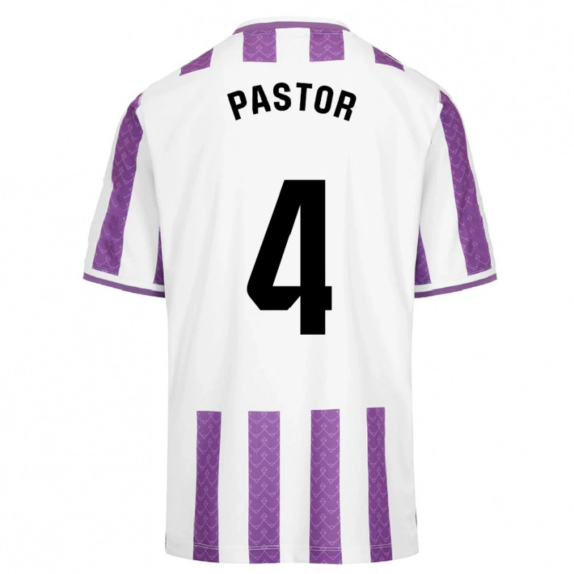 Danxen Damen Alba Pastor Rodríguez #4 Lila Weiß Heimtrikot Trikot 2025/26 T-Shirt Österreich