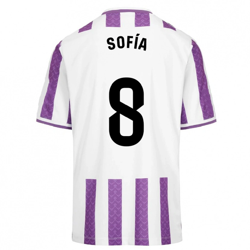 Danxen Damen Sofía Fernández Gutiérrez #8 Lila Weiß Heimtrikot Trikot 2025/26 T-Shirt Österreich