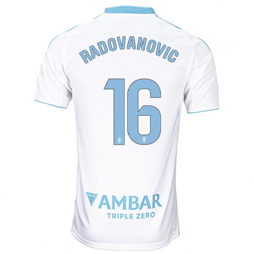 Danxen Damen Aleksandar Radovanovic #16 Weiß Himmelblau Heimtrikot Trikot 2025/26 T-Shirt Österreich