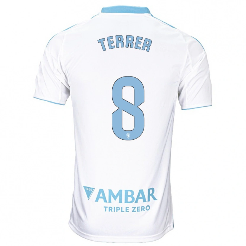 Danxen Damen Lucas Terrer #8 Weiß Himmelblau Heimtrikot Trikot 2025/26 T-Shirt Österreich