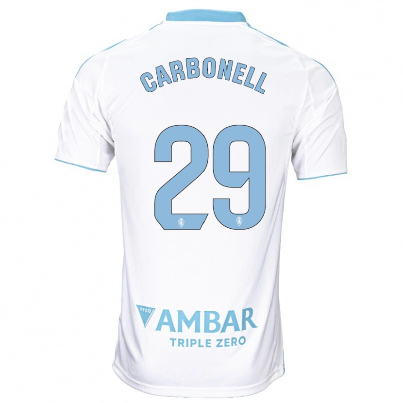 Danxen Damen Luis Carbonell #29 Weiß Himmelblau Heimtrikot Trikot 2025/26 T-Shirt Österreich
