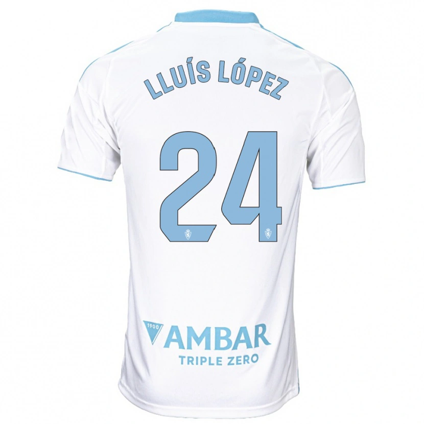 Danxen Damen Lluís López #24 Weiß Himmelblau Heimtrikot Trikot 2025/26 T-Shirt Österreich