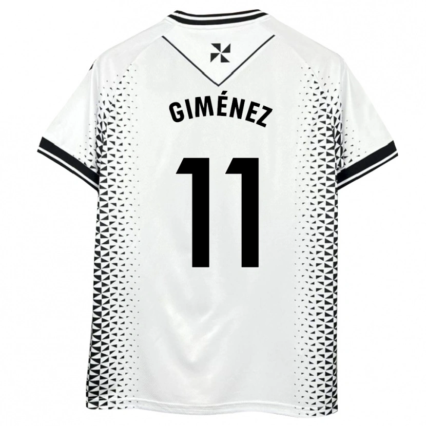 Danxen Damen Gonzalo Giménez #11 Weiß Schwarz Heimtrikot Trikot 2025/26 T-Shirt Österreich