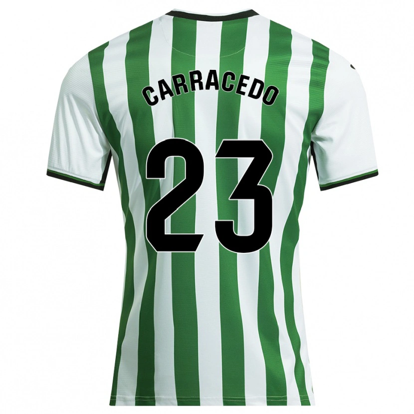 Danxen Damen Cristian Carracedo #23 Weiß Grün Heimtrikot Trikot 2025/26 T-Shirt Österreich
