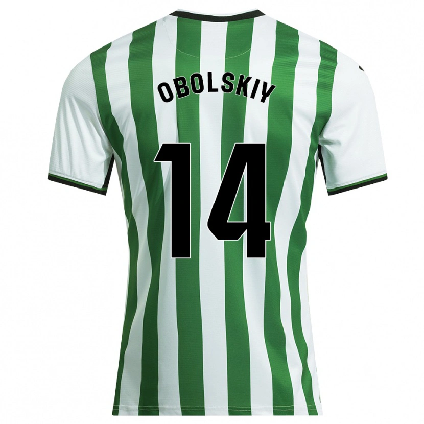 Danxen Damen Nikolay Obolskiy #14 Weiß Grün Heimtrikot Trikot 2025/26 T-Shirt Österreich