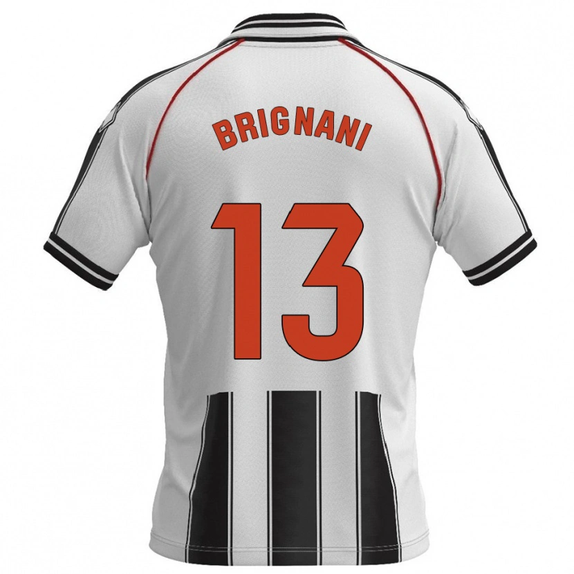 Danxen Damen Fabrizio Brignani #13 Weiß Schwarz Heimtrikot Trikot 2025/26 T-Shirt Österreich