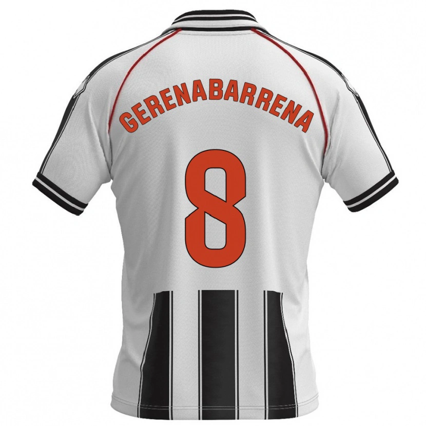 Danxen Damen Beñat Gerenabarrena #8 Weiß Schwarz Heimtrikot Trikot 2025/26 T-Shirt Österreich