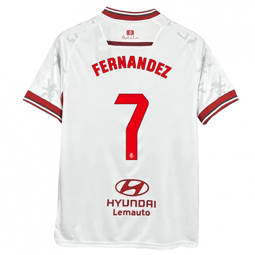 Danxen Damen Diego Fernández #7 Weiß Rot Heimtrikot Trikot 2025/26 T-Shirt Österreich