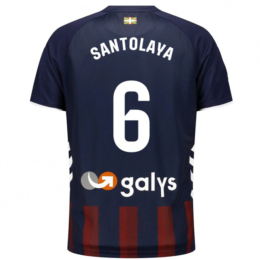 Danxen Damen Asier Santolaya #6 Marine Rot Heimtrikot Trikot 2025/26 T-Shirt Österreich