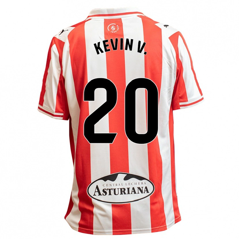 Danxen Damen Kevin Vázquez #20 Weiß Rot Heimtrikot Trikot 2025/26 T-Shirt Österreich