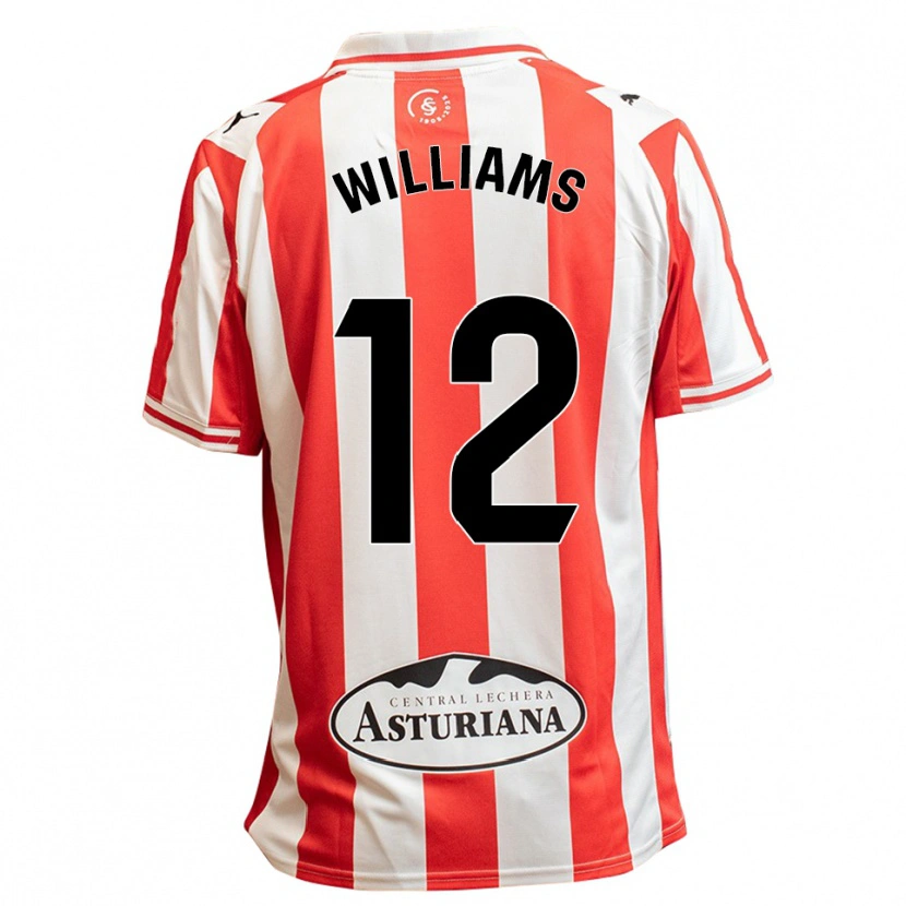 Danxen Damen Aaron Williams #12 Weiß Rot Heimtrikot Trikot 2025/26 T-Shirt Österreich