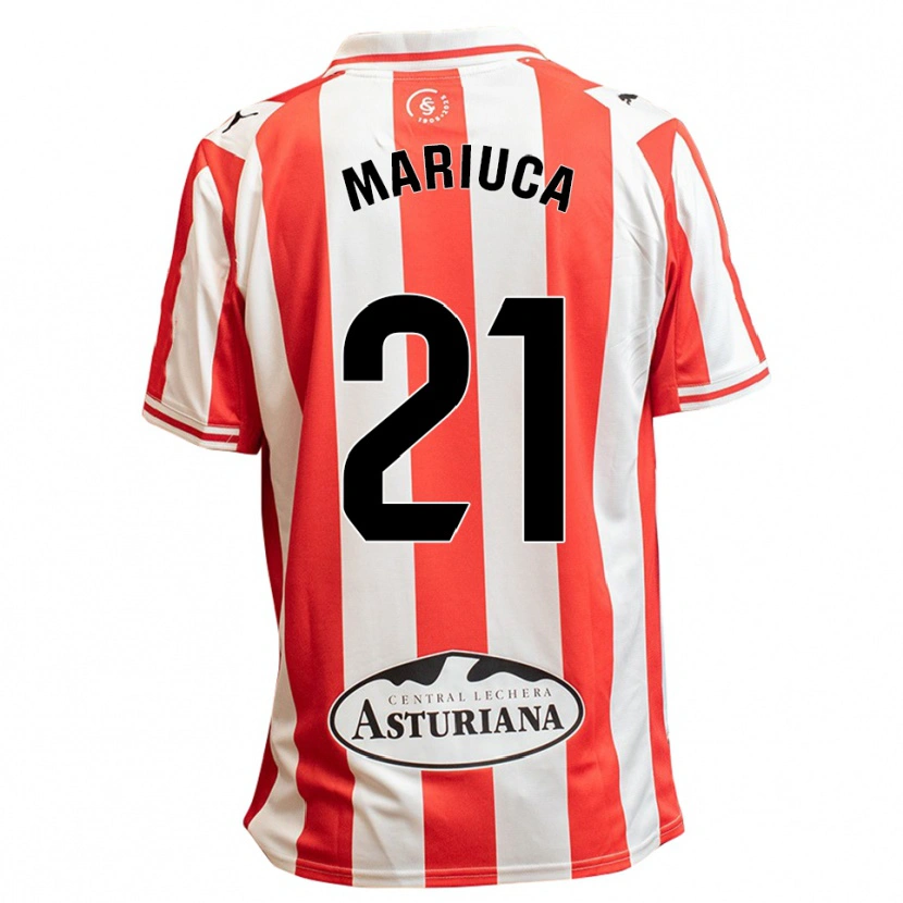 Danxen Damen María González Rodríguez #21 Weiß Rot Heimtrikot Trikot 2025/26 T-Shirt Österreich