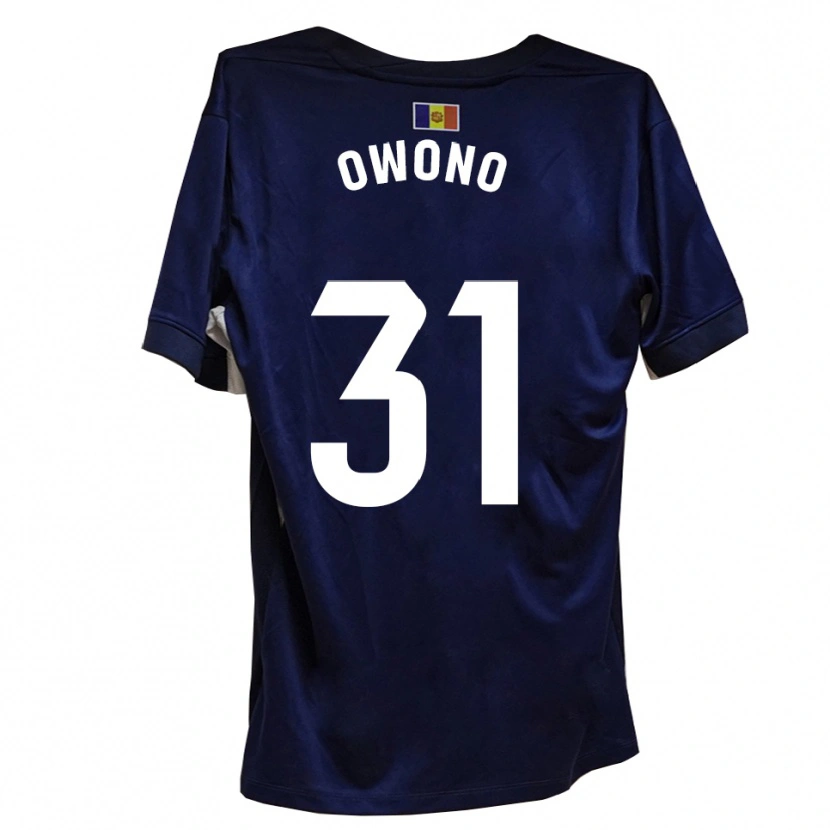 Danxen Damen Jesús Owono #31 Marineblau Weiß Heimtrikot Trikot 2025/26 T-Shirt Österreich