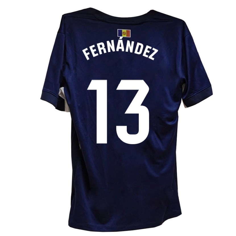 Danxen Damen Ferran Fernández #13 Marineblau Weiß Heimtrikot Trikot 2025/26 T-Shirt Österreich