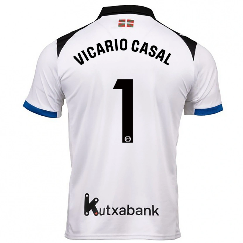 Danxen Damen Jimena Vicario Casal #1 Weiß Blau Auswärtstrikot Trikot 2025/26 T-Shirt Österreich