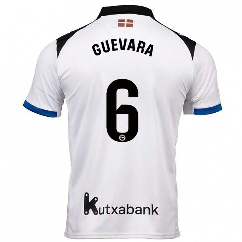 Danxen Damen Ander Guevara #6 Weiß Blau Auswärtstrikot Trikot 2025/26 T-Shirt Österreich