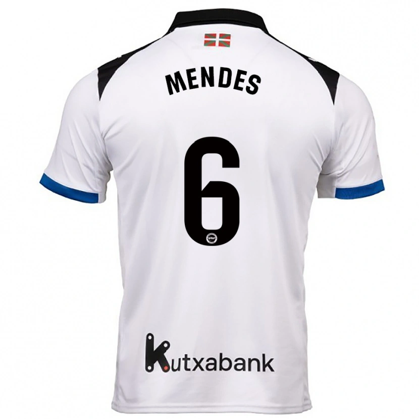 Danxen Damen Tomás Mendes #6 Weiß Blau Auswärtstrikot Trikot 2025/26 T-Shirt Österreich