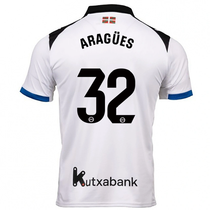Danxen Damen Chema Aragües #32 Weiß Blau Auswärtstrikot Trikot 2025/26 T-Shirt Österreich