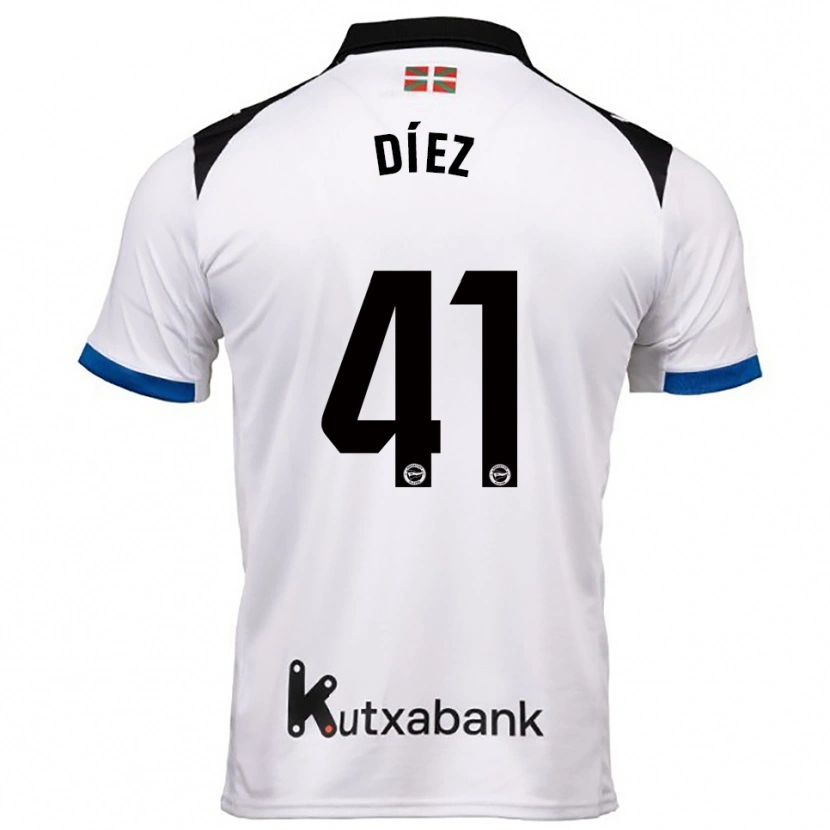 Danxen Damen Victor Díez #41 Weiß Blau Auswärtstrikot Trikot 2025/26 T-Shirt Österreich
