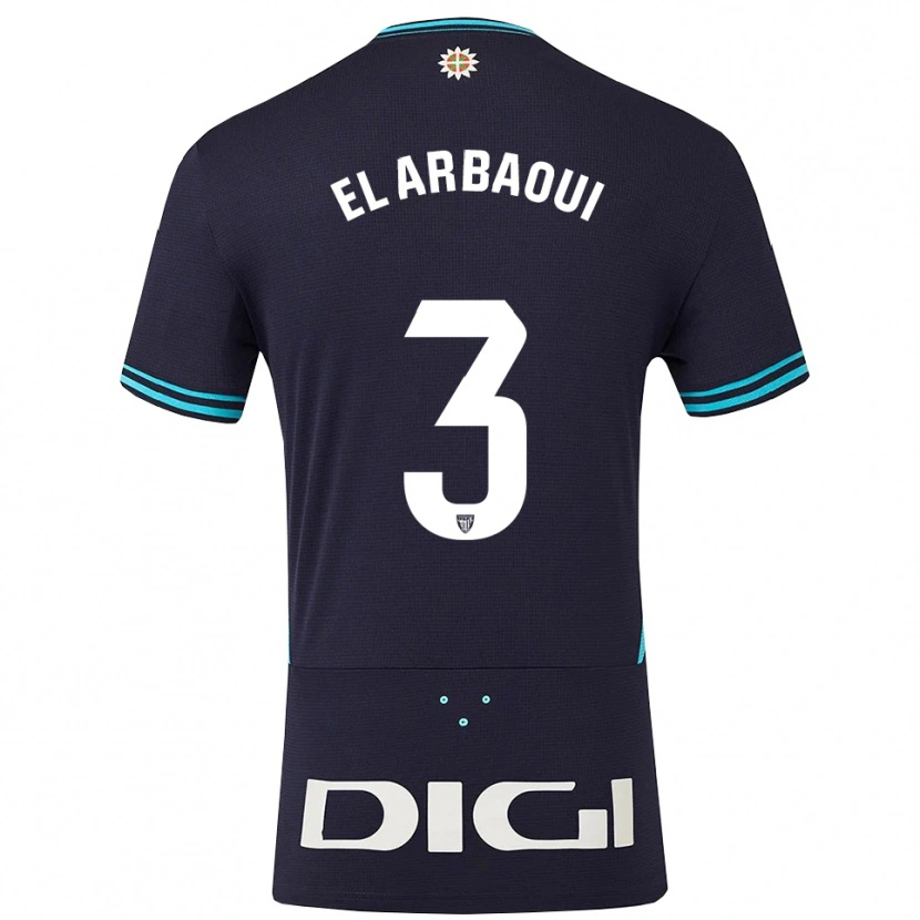 Danxen Damen Ilyas El Arbaoui #3 Marine Himmelblau Auswärtstrikot Trikot 2025/26 T-Shirt Österreich